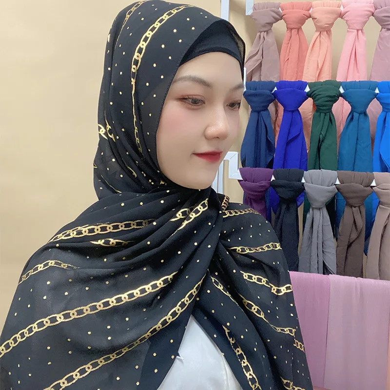 Hijab Scarf Soft Muslim Women Long Scarves Headband Turban Shawl Islamic Headscarf Head Wraps