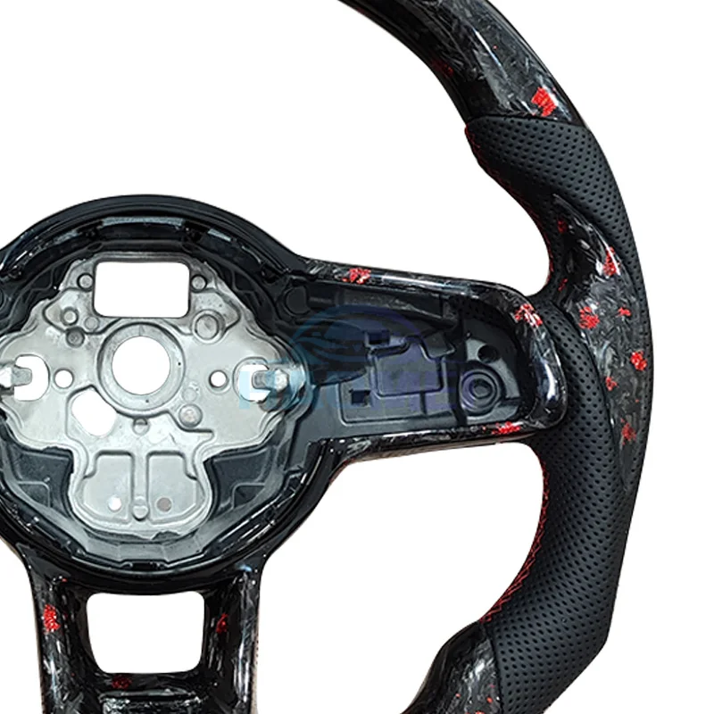 Forged Carbon Fiber Steering Wheel For Volkswagen MK7 MK7.5 GTI R GTD GTE Golf 7, Optional Paddle Shifters Version