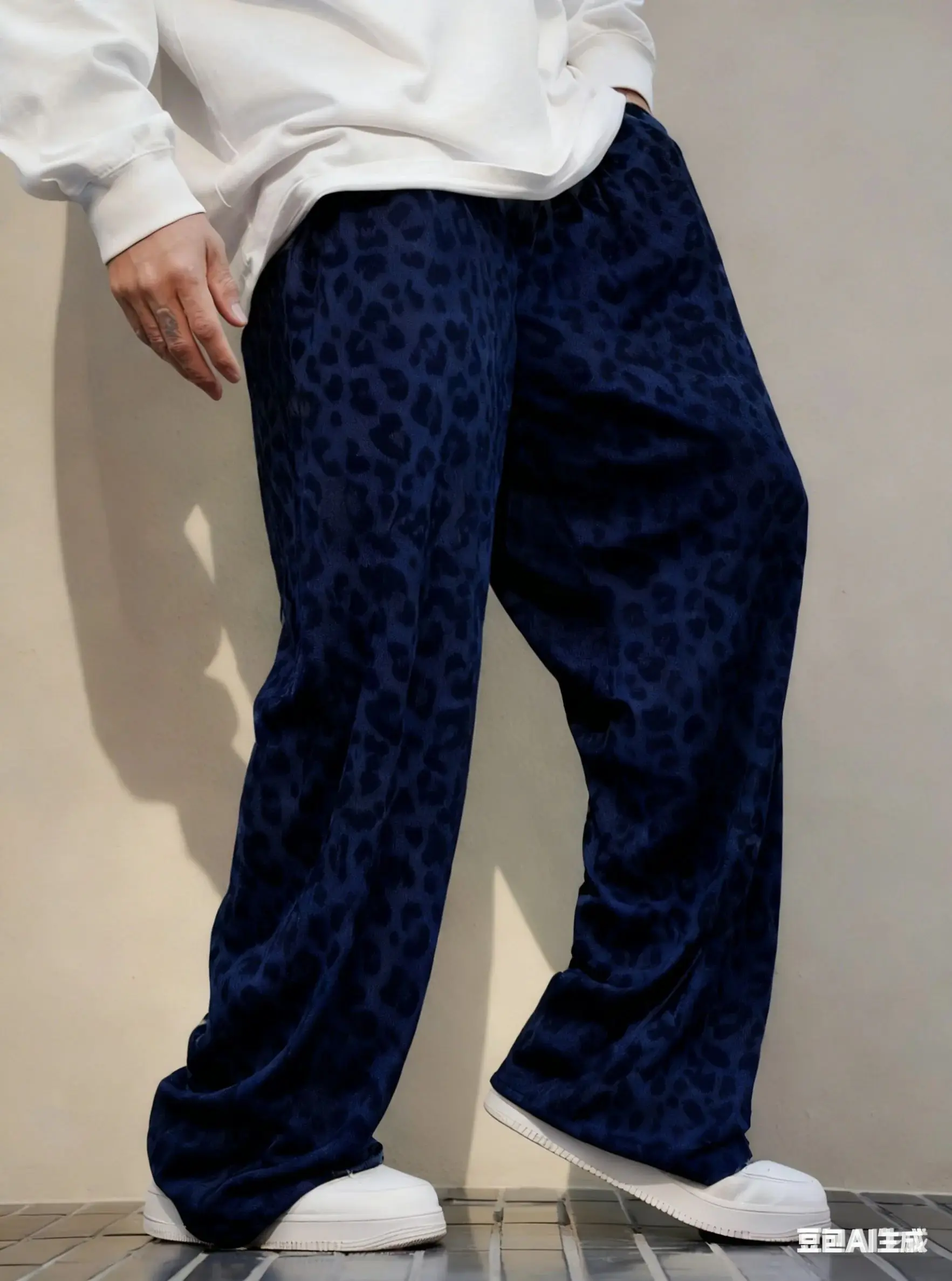 2026 3D New Autumn Men Classic Leopard Print Pajamas Adult Pants Pajamas Pants Casual Daily Long Pants Men Women Pajamas Trouser