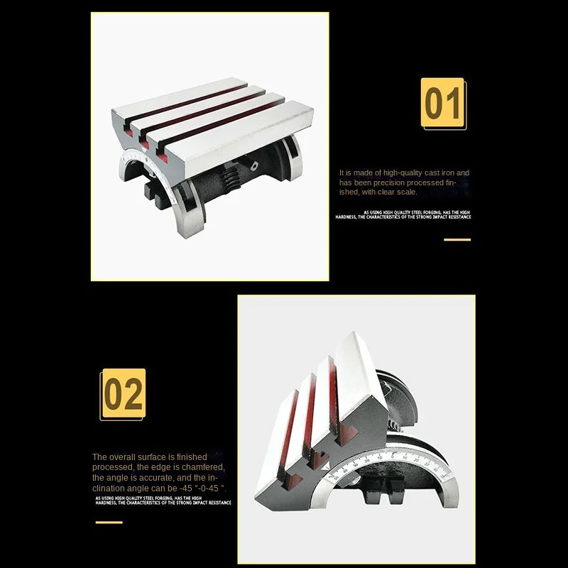 1946 Useful 7 Inch Adjustable Angle Tilting Table for Milling Machine Drilling Machine Workbench Turntable with P 19