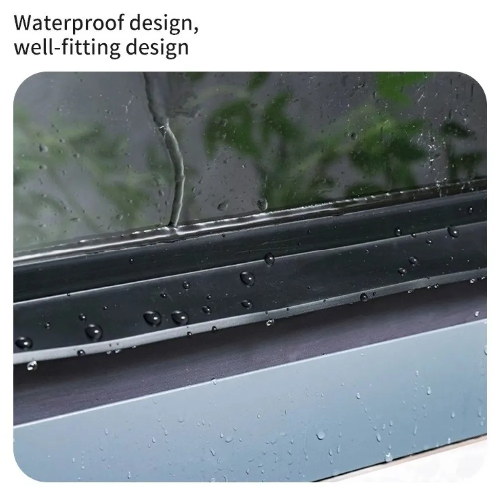 Effective 50mm Window Drip Strip Water Blocking Flexible Door Window Seal Adhesive Backing Rainproof Window Strip Home Use