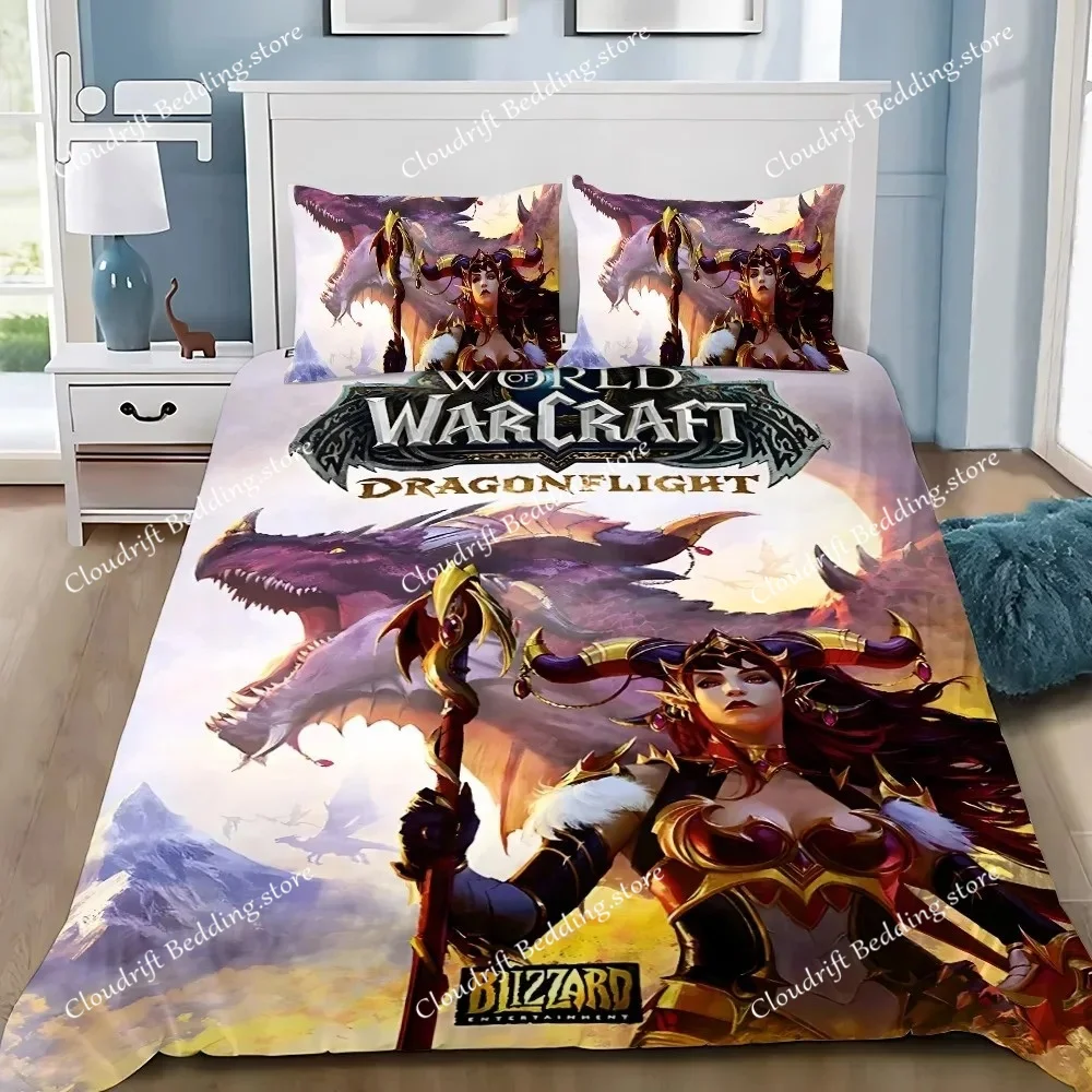 

Пододеяльник, наволочка, комплект постельного белья, популярная игра Worlds Of W-Warcrafts, украшение для спальни для взрослых, мальчиков и девочек, односпальный, двуспальный, большой размер