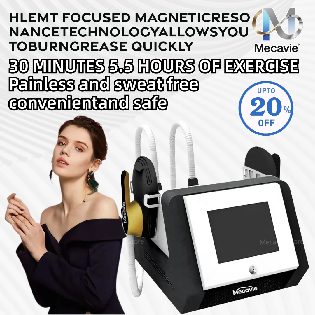 

MECAVIE 6500W RF Muscle Machine High Intensity Electromagnetic Technology Rf Machine Beauty Fat Loss Body 6500w Muscle