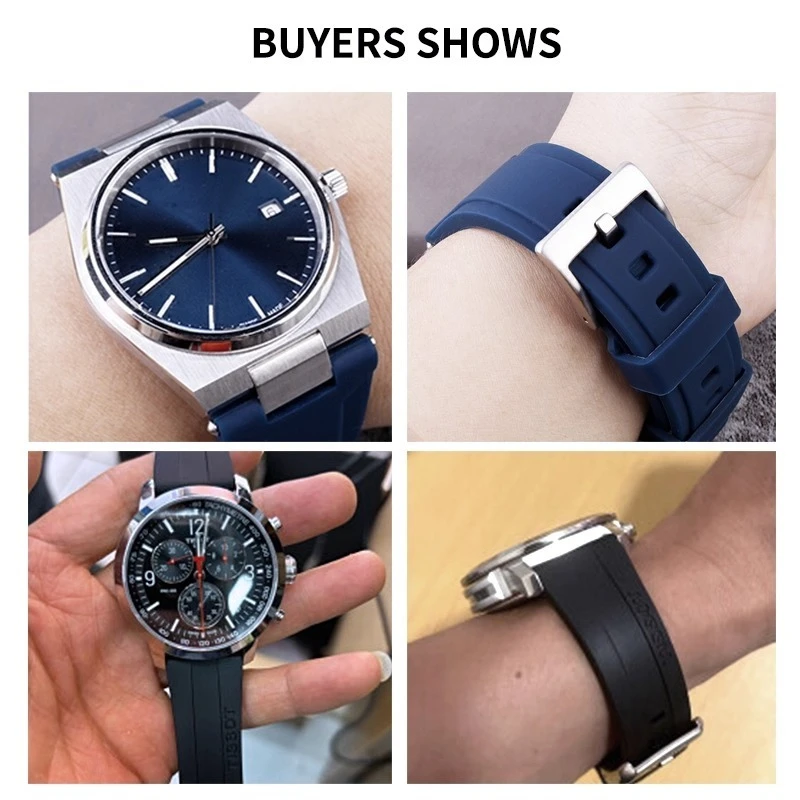 11 مللي متر 12 مللي متر الإفراج السريع الصلب نهاية رابط حزام الساعات ل تيسو PRX سوبر لاعب T137410A T137407A ساعة مطاطية حزام الرجال النساء
