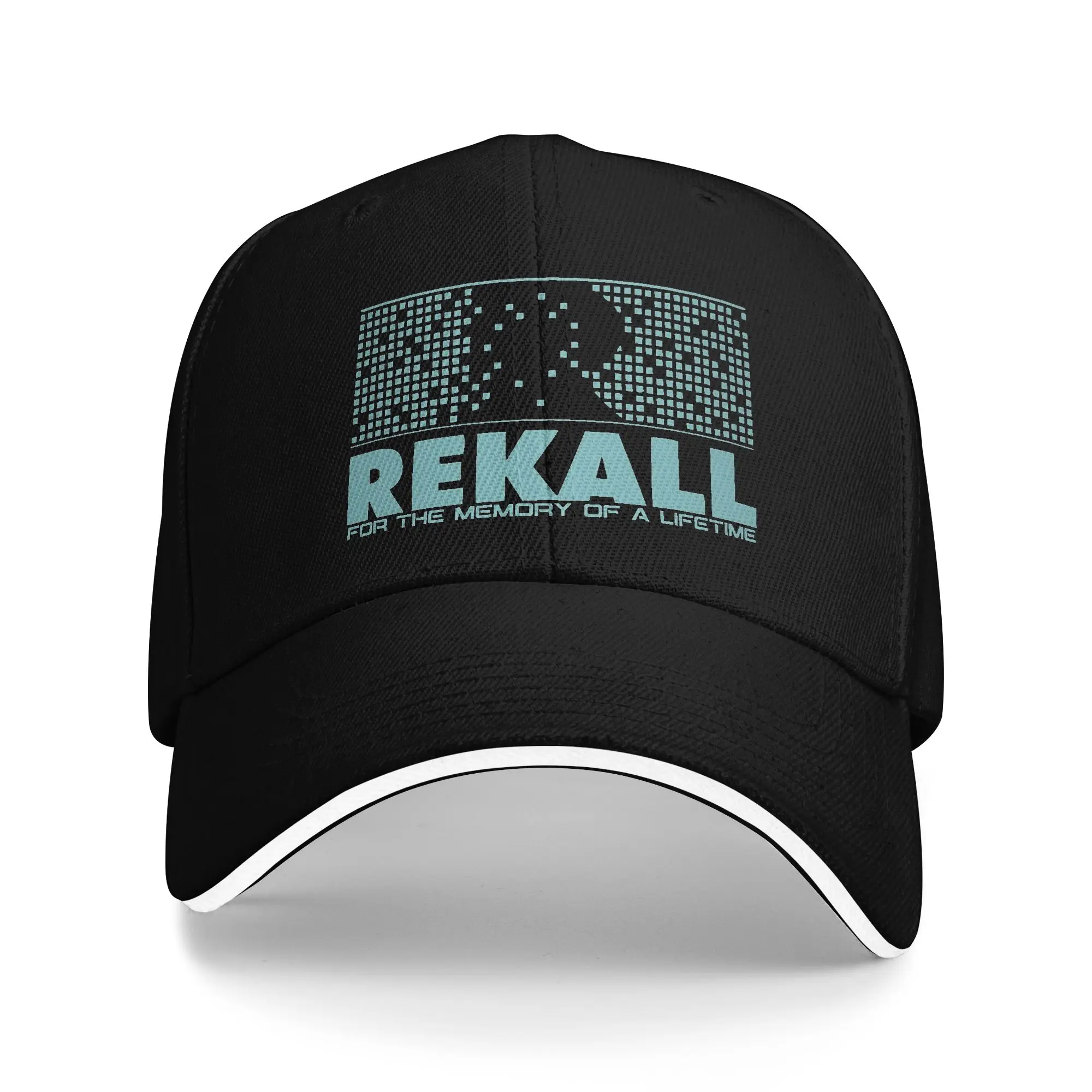 Total Recalling Retro Rekall Logo Sandwich Caps Men Women Vintage Baseball Cap Mars Movie Adjustable Golf All seasons Hat Adult