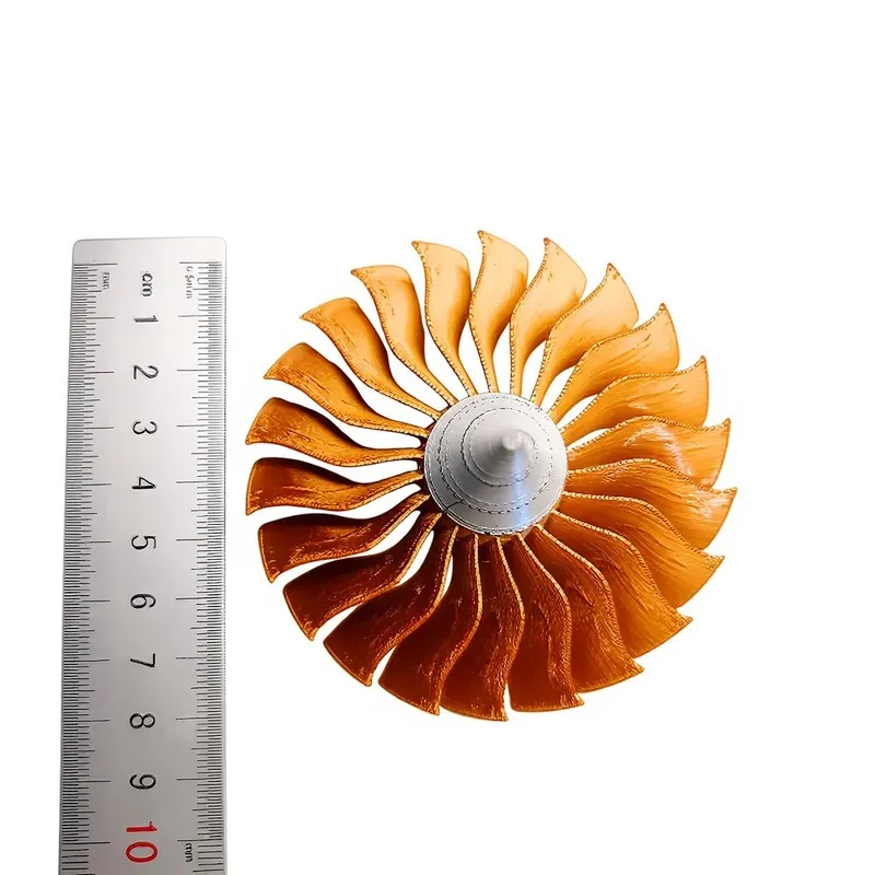 Generic 3D Printed Turbine Fan Blade Model Jet Aircraft Engine Simulation Display Decor Collection