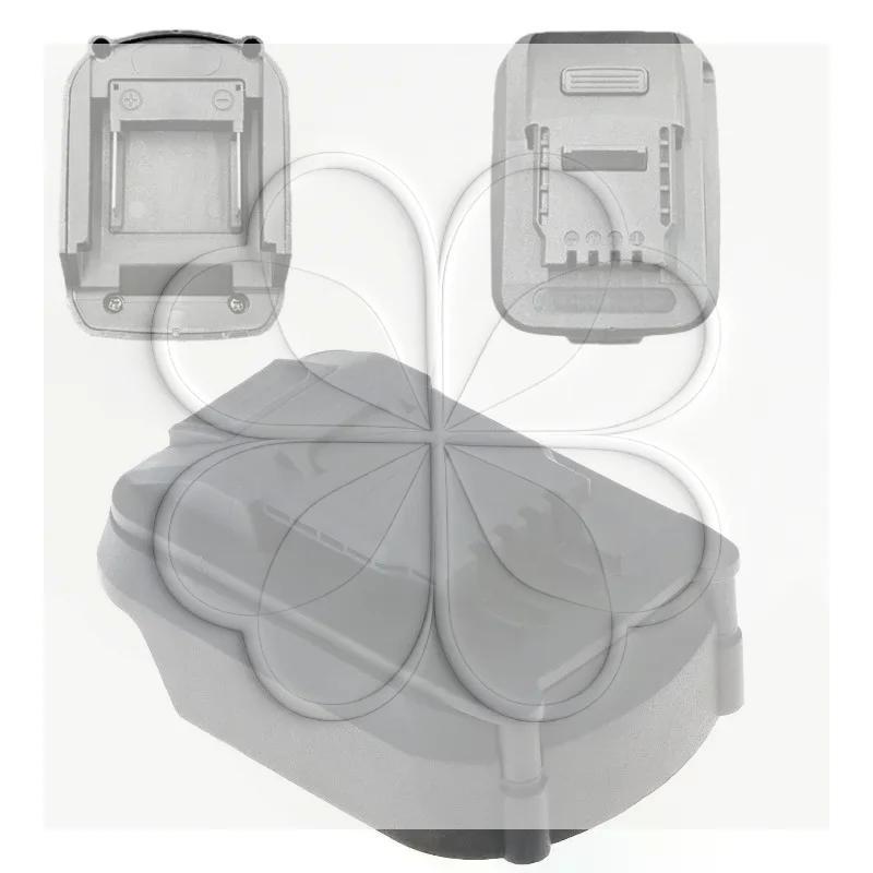 Universal Power Tool Battery Adapter Compatible With Big Foot And Small Foot Machines, Lithium Battery Converter