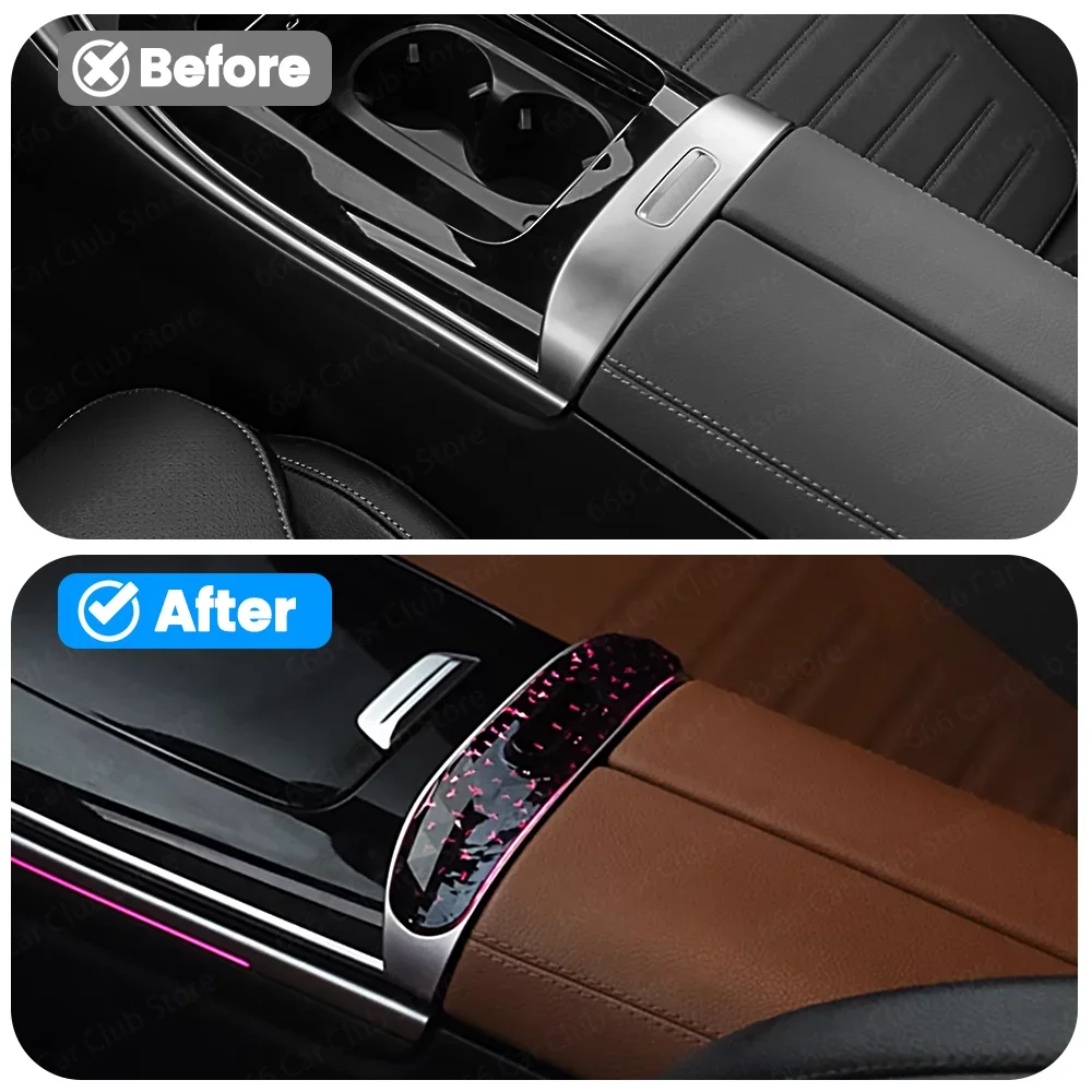 LED 64 Colours Center Console  Saddle Light For Mercedes Benz GLC X254 C Class W206 Center Console Mold Accessories！