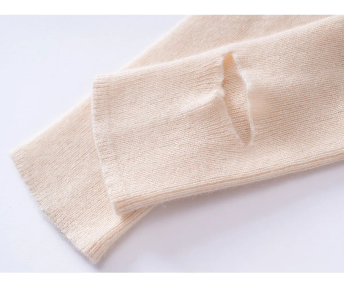 MVLYFLRT Women's Winter Foot And Leg Warmers Knee Protection 100 Cashmere Knitted Long Ankle Sleeves Fashionable Warm Leg Guards
