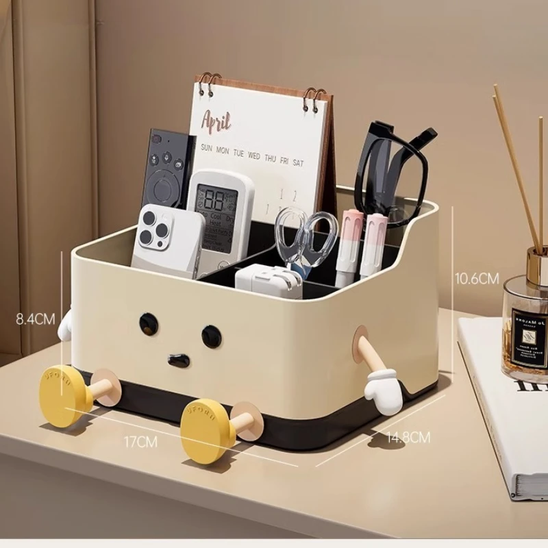 ​​Modular DIY Organizer Box Set for Desk Nightstand Cute Aesthetic Storage Bins with Adjustable Dividers Home Organization​​