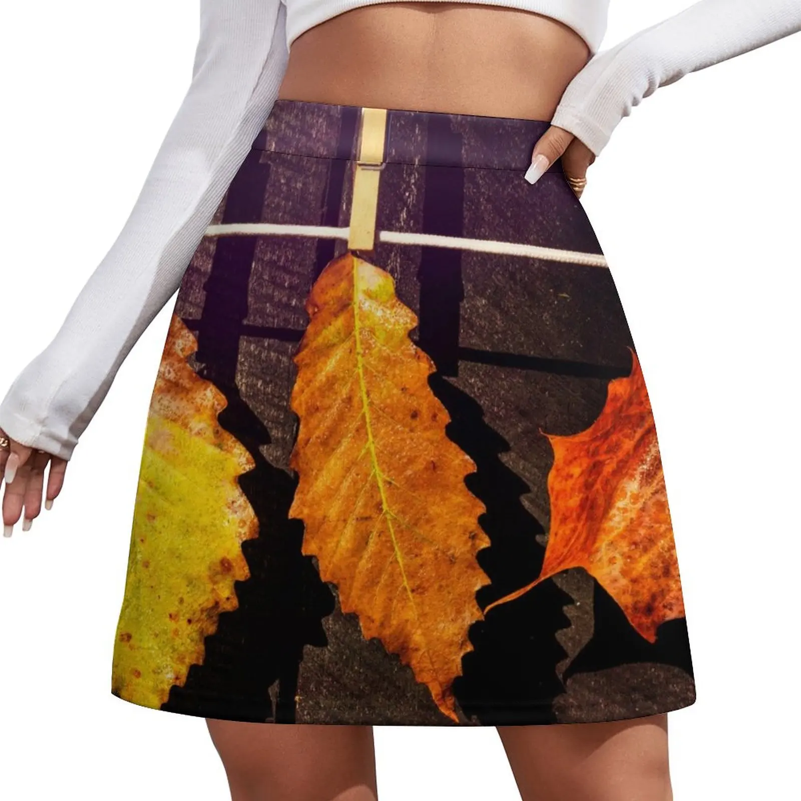 

Autumn On The Line Mini Skirt Women skirt Korean clothing Summer dress