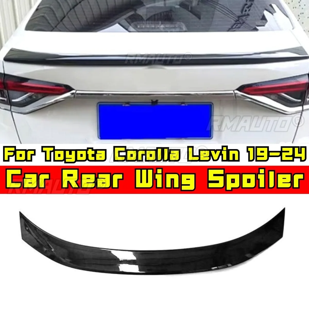 

Car Rear Trunk Spoiler Wing Modification Part For Toyota Corolla Levin 12th Generation 2019-2024 Rear Trunk Spoiler Wing