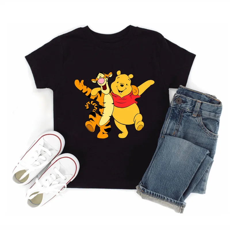 Winnie the Pooh Bear Patches dos desenhos animados para roupas, Heat Transfer Thermal Stickers, DIY Kids T-Shirt Ferro em Appliqued para Mulheres