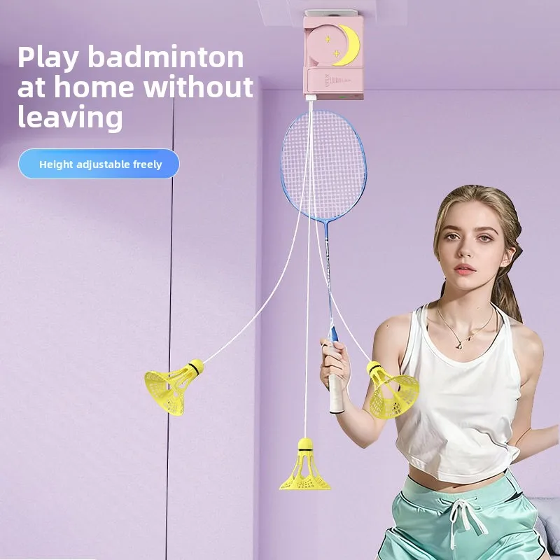 Single Player Badminton Trainer Automatic Self Practice Indoor Training Equipment Auxiliary Fitness Sports Equipment