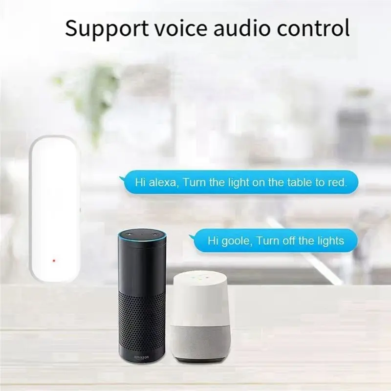 AY14 - Sensor Pintu Jendela Wifi APP Perlindungan Keamanan Rumah Pintar Pintu Terbuka Tertutup Untuk Alexa Yandex