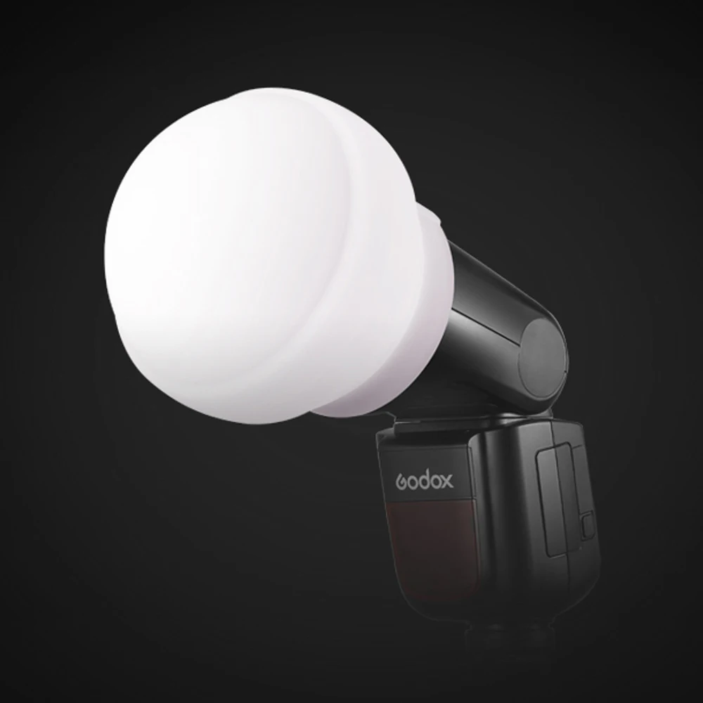 

Godox AK-R22 Складной диффузионный купольный диффузор для вспышки с круглой головкой V1/V1pro AD100Pro H200R