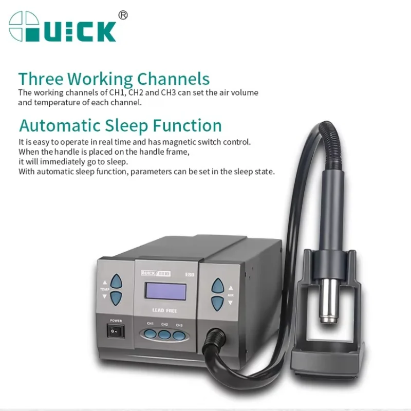 QUICK 881D 1300W Power Hot Air Rework Station