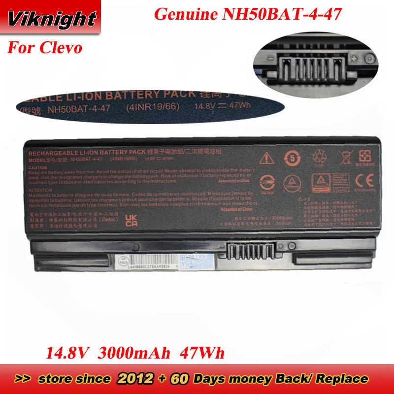 Genuine NH50BAT-4-47 battery 4INR19/66 for Thunderobot 911 911MT/ME/ST/MP T3 T3TI for Machenike T58 T58-V Hasee Z6 Z7 Z8 Series