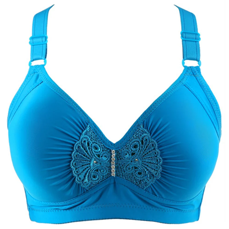 No Rims Bras Women Underwears Plus Size 95 42 BCD Thin Wireless Bra Push Up Full Cup Women\'s Lingeries