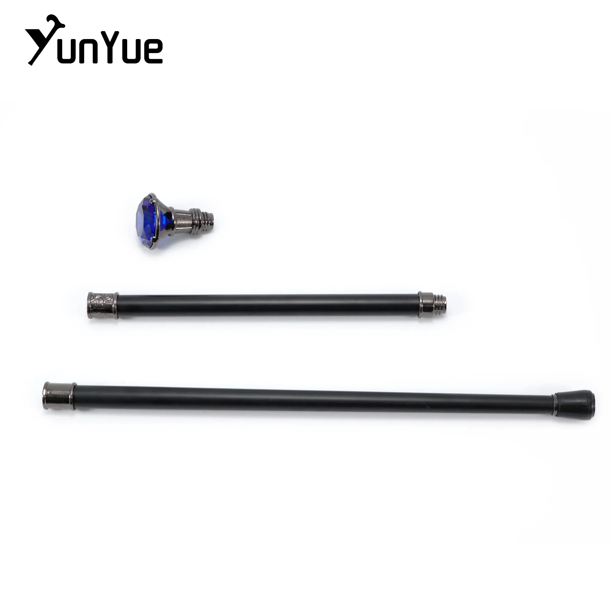 الشظية الأزرق الماس نوع عصا المشي شهم أنيقة أزياء الفن الزخرفية عصا للمشي سيدة خمر حزب تأثيري الصولجان