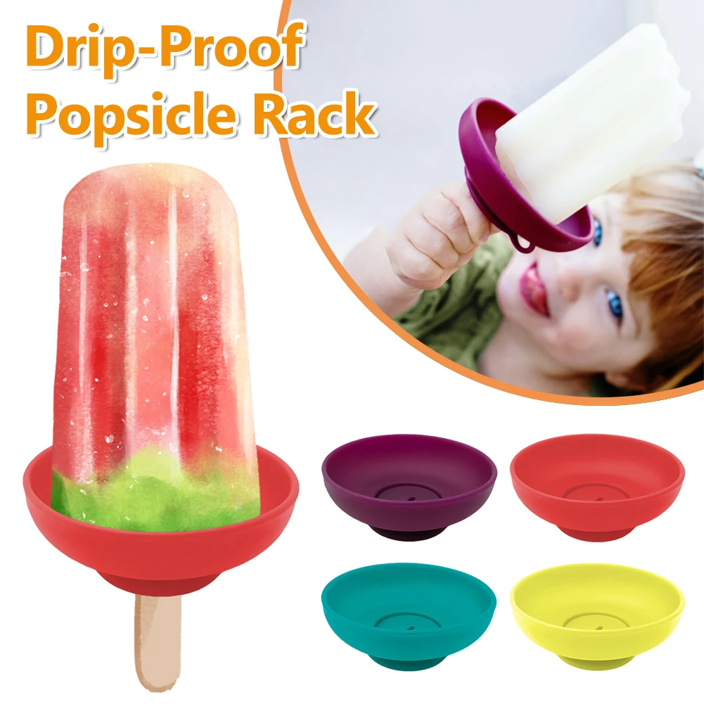 Drip-Proof Popsicle Rack Ice Pop Holder Creative Drip Free Ice Holder Portable Reusable Popsicle Protector For Kids Ice Cream