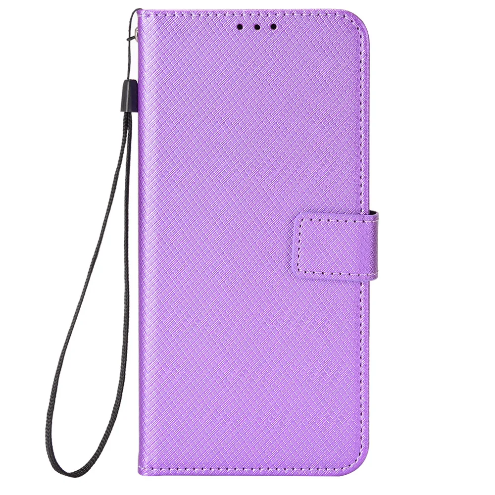 For Nubia Z50 Ultra Case Luxury Diamond pattern PU Leather Cover for Nubia Z50Ultra Wallet Case With Lanyard Card Slot Cover