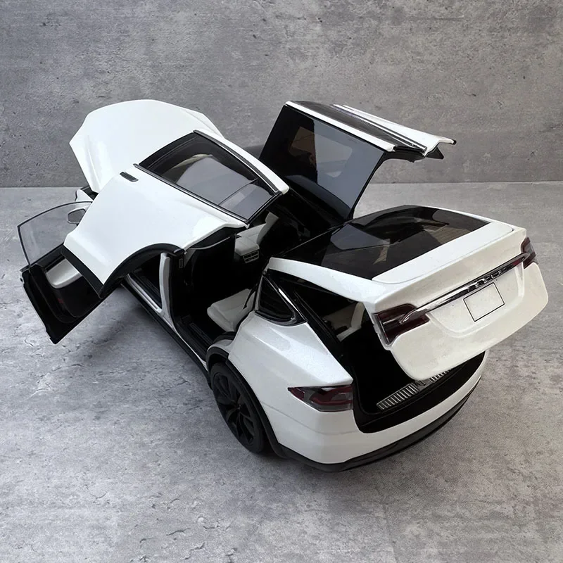 1:18 Original Fabrik Automodell MODELL X für Gull Wing Tür SUV Legierung vollständig geöffnetes Automodell Sammlung Geschenk