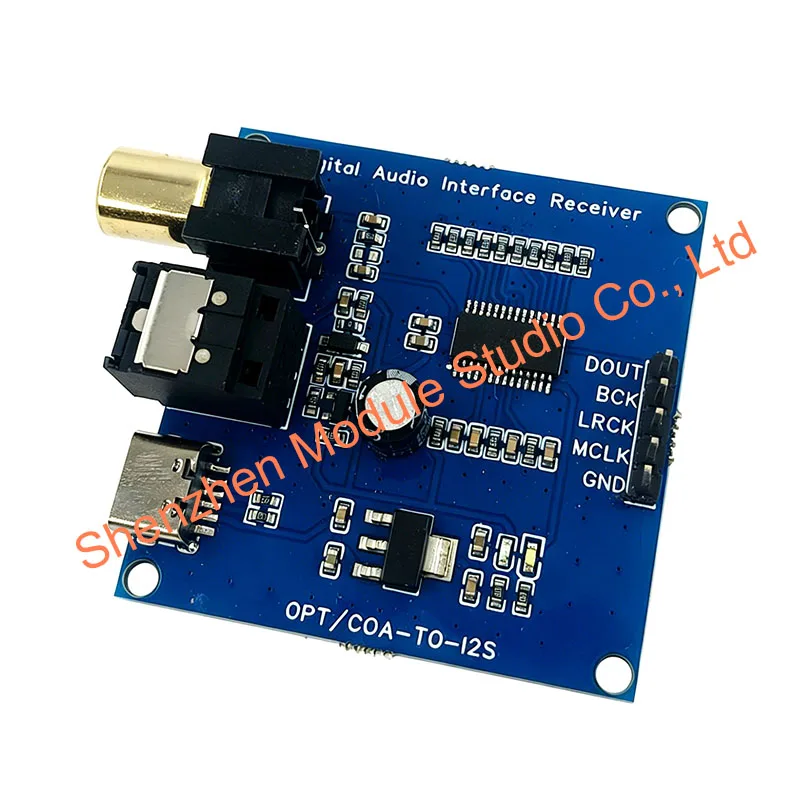 1pcs CS8416 SPDIF Receiver Module Optical Coaxial to I2S IIS Converter Board 24bit 192kHz Digital Audio Interface Adapter