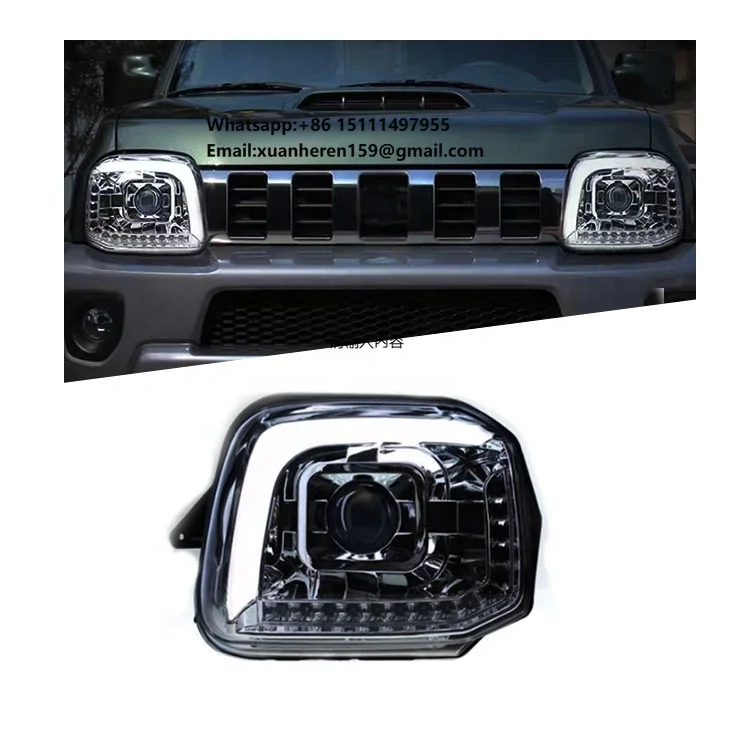 2007-2015 Led Headlight Conversions and Upgrades Plug and Play Optical Headlight Kit for Suzuki  JIMNY