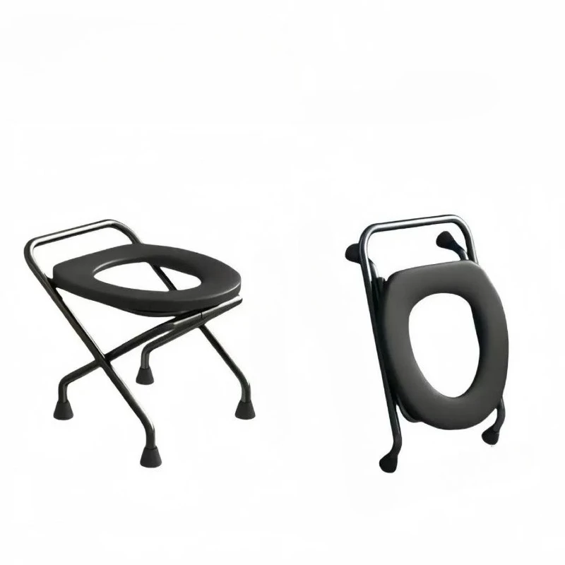 Foldable Shaped Toilet, Easy to Clean, Can Be Used as a Shower Stool
