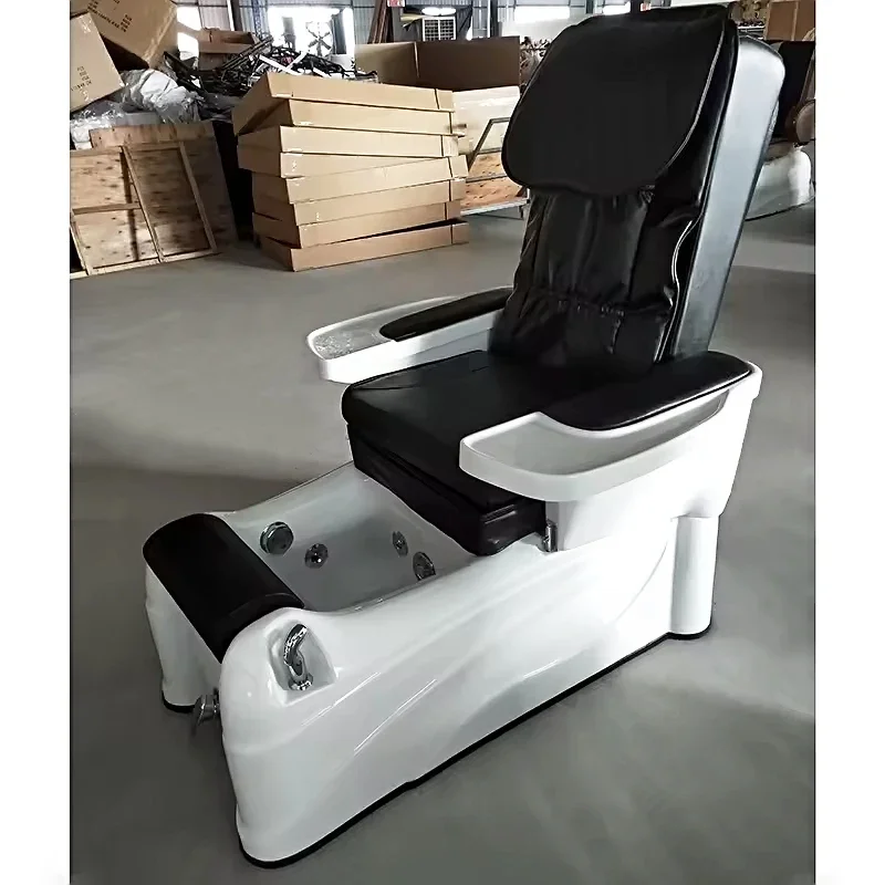 Review Triple Bench 2019 Foot Rest Platform Cheap Price Spa Chairs Luxury Nail Overflow Tub Pink Salon Manicure Pedicure Chair