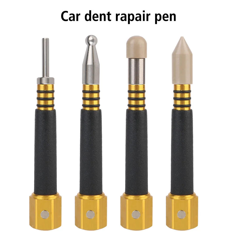 Tap Down Pen Magnetic Car Body Dent Repair Tool Anti-Slip 4Pcs Grip Dent Repair Tool Paintless Free Tool Car Accessories