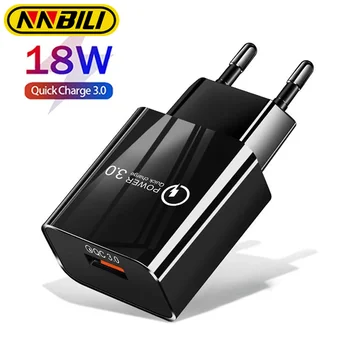 3A QC3.0 hızlı şarj 18 USB şarj cihazı hızlı şarj 3.0 telefon şarj için Huawei Samsung Xiaomi Redmi EU bize fiş