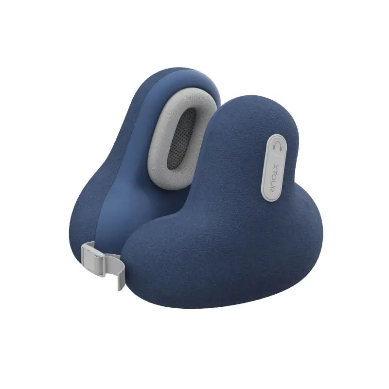 Music headset U-shaped pillow, plane lunch break, travel deep sleep, noise reduction, relaxation, travel memory pillow