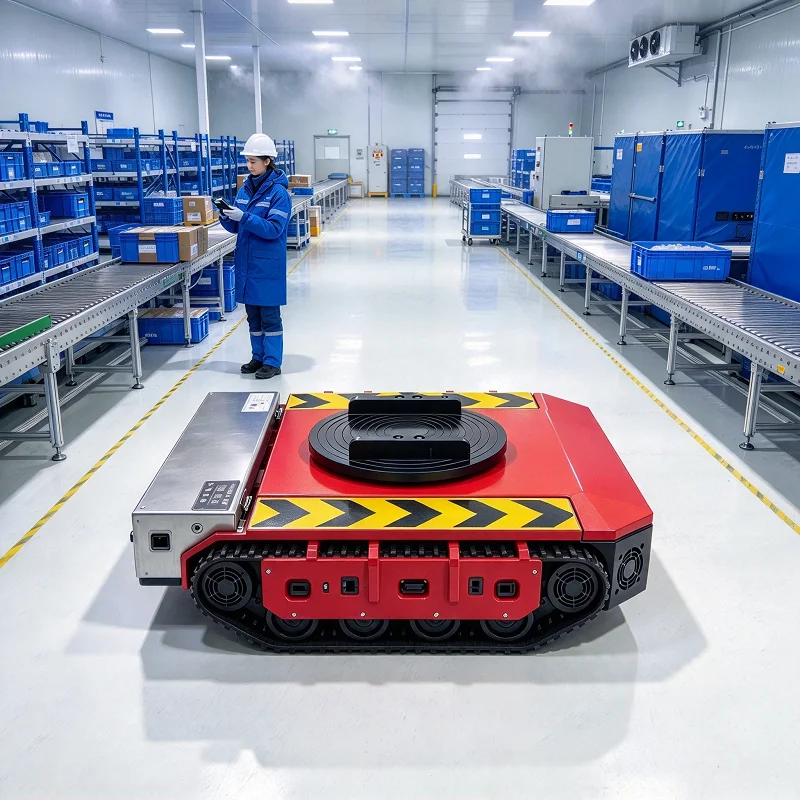Yugong Remote Control Crawler Carrier 500kg Electric Rubber Track Flatbed Transporter for Farm Garden Mountain Slope Site