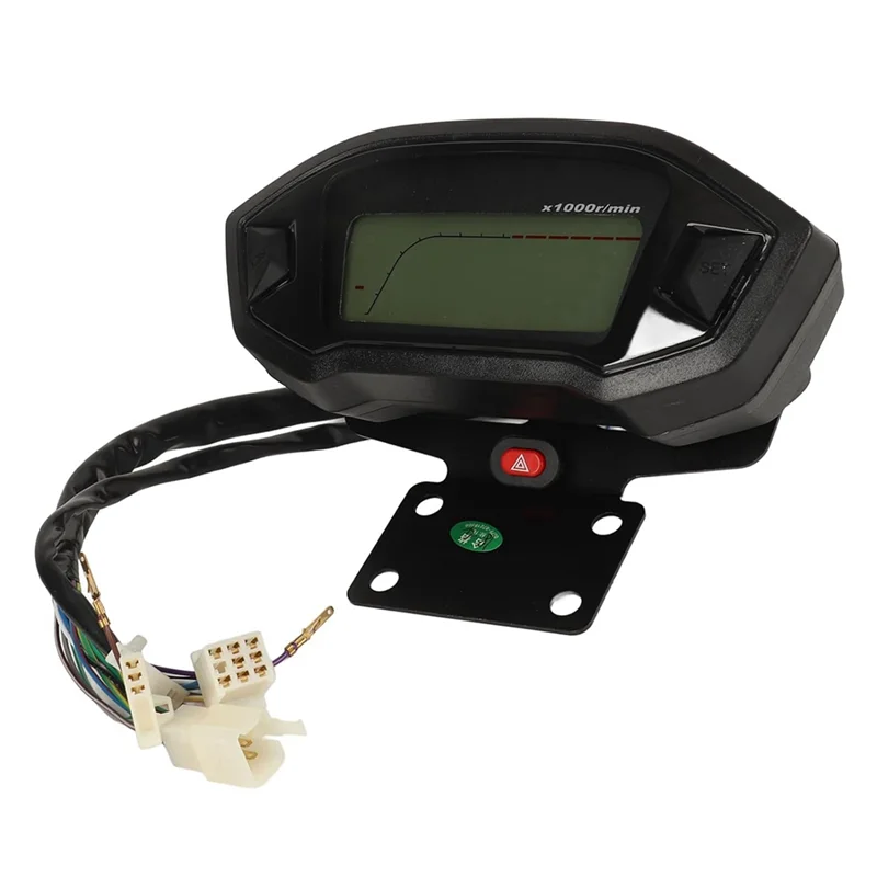 

Plain 1 Piece 12V Motorcycle Speedometer Tachometer Odometer Black ABS For 110Cc 125Cc 150Cc 200Cc 250Cc Dirt Bike ATV Go Kart 4