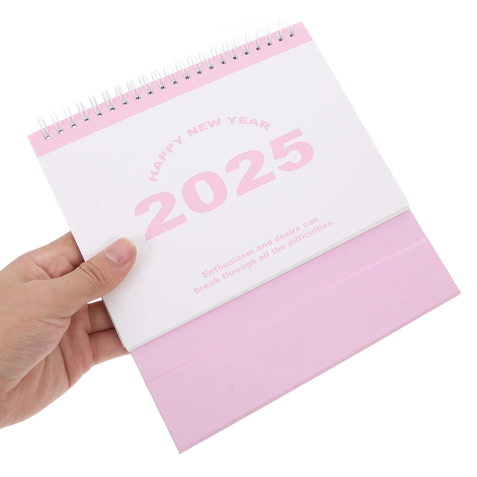 English Desk Calendar Small Foldable 2025 Standing Monthly Planner Portable Mini Calendar for Office Home Classroom