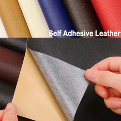 Self Adhesive Leather for Sofa Repair Patch Furniture Table Chair Sticker Seat Bag Shoe Bed Fix Mend PU Artificial Leather Skin