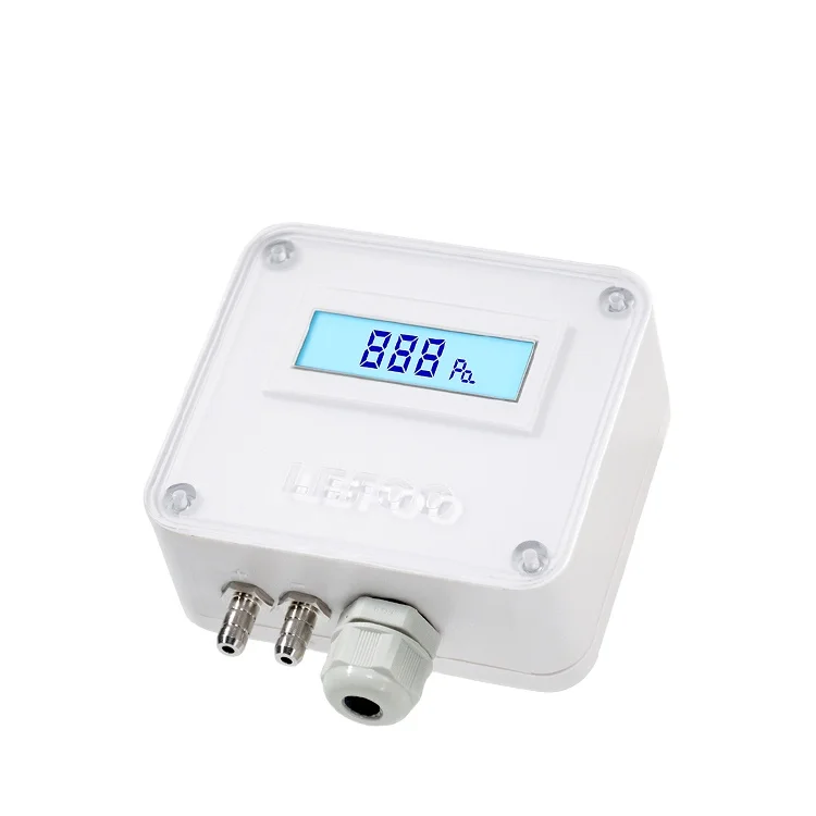 

LEFOO High Precision LCD Digital Differential Hvac Neutral Gas Air Pressure Transmitter Sensor
