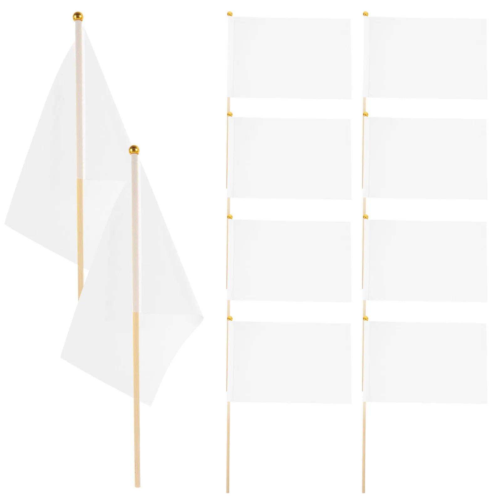 

50 шт. маленьких портативных судейских флажков из полиэстера с деревянной ручкой, износостойкие спортивные сигнальные флажки для футбольных матчей и вечеринок