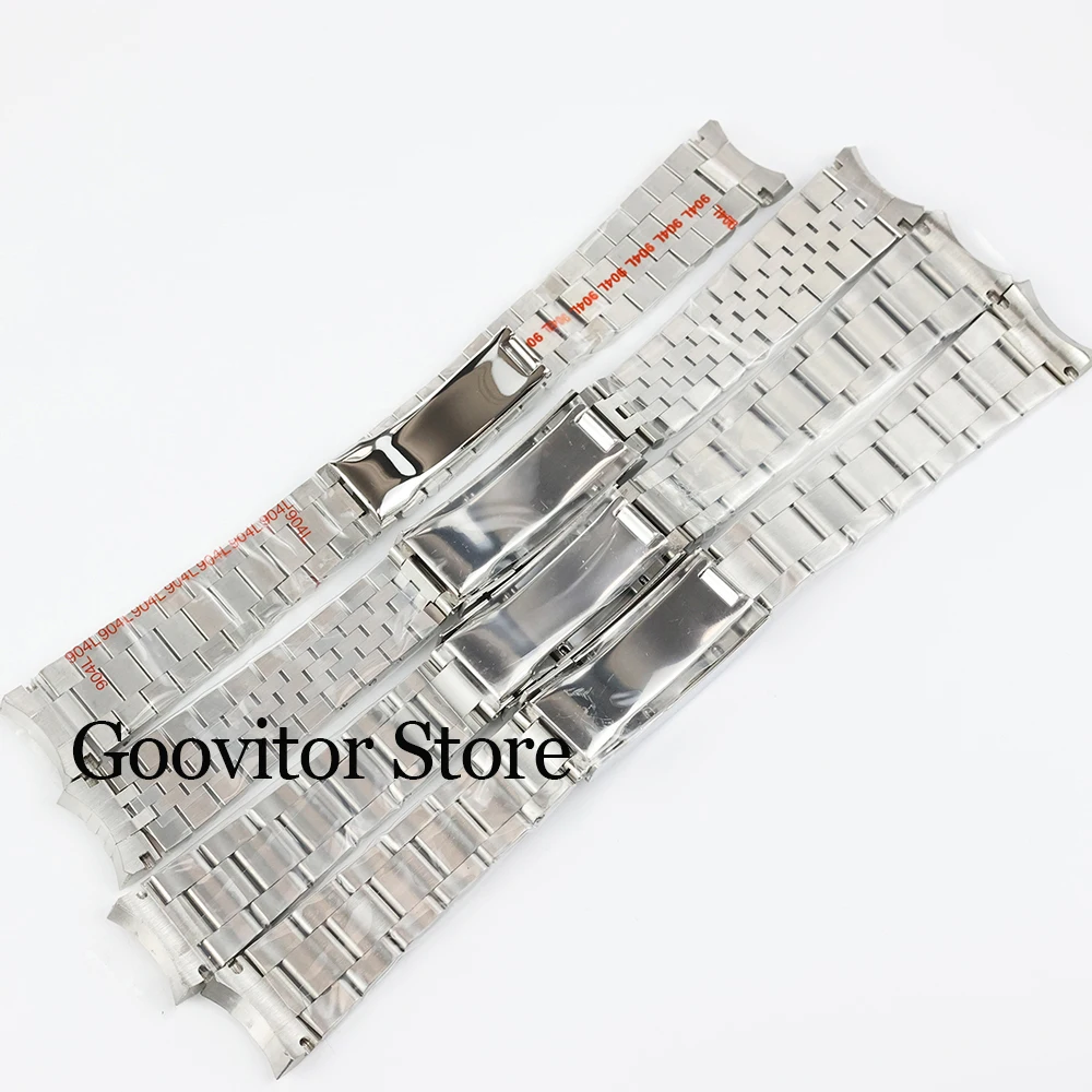 20MM Width Oyster/Jubilee Bracelet Silver Soild Steel Ad justment buckle Wristband for Datejust SUB GMT NH35 watch case 36/40mm