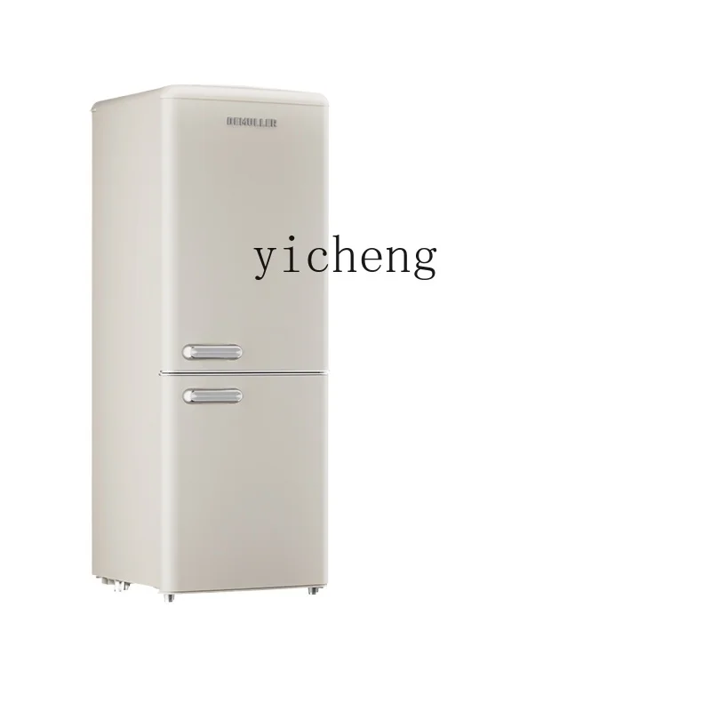 Tqh Three-Door Large Capacity American Retro Refrigerator Small Household Refrigerator Freeze Storage Dormitory Rental