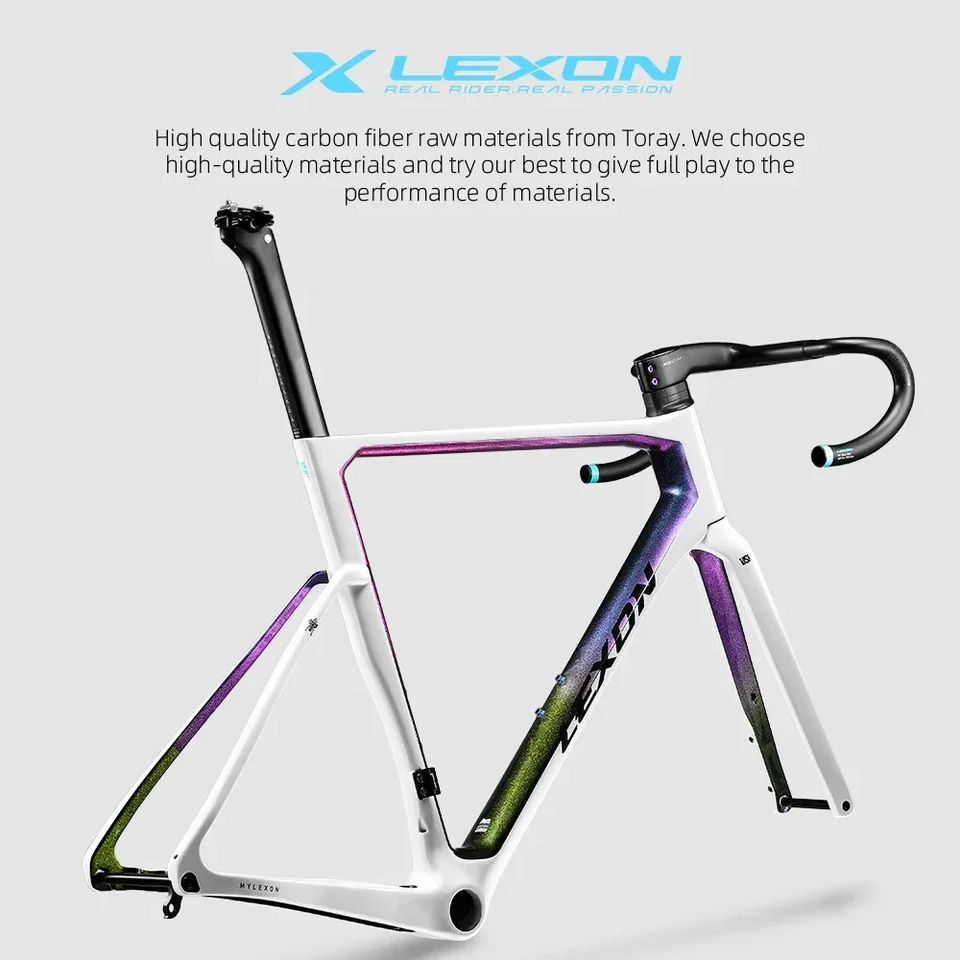 Lexon VISR カーボンロードバイク Lexon VISRT Carbon Frames Road Bike Frame Disc Brake Full Inner