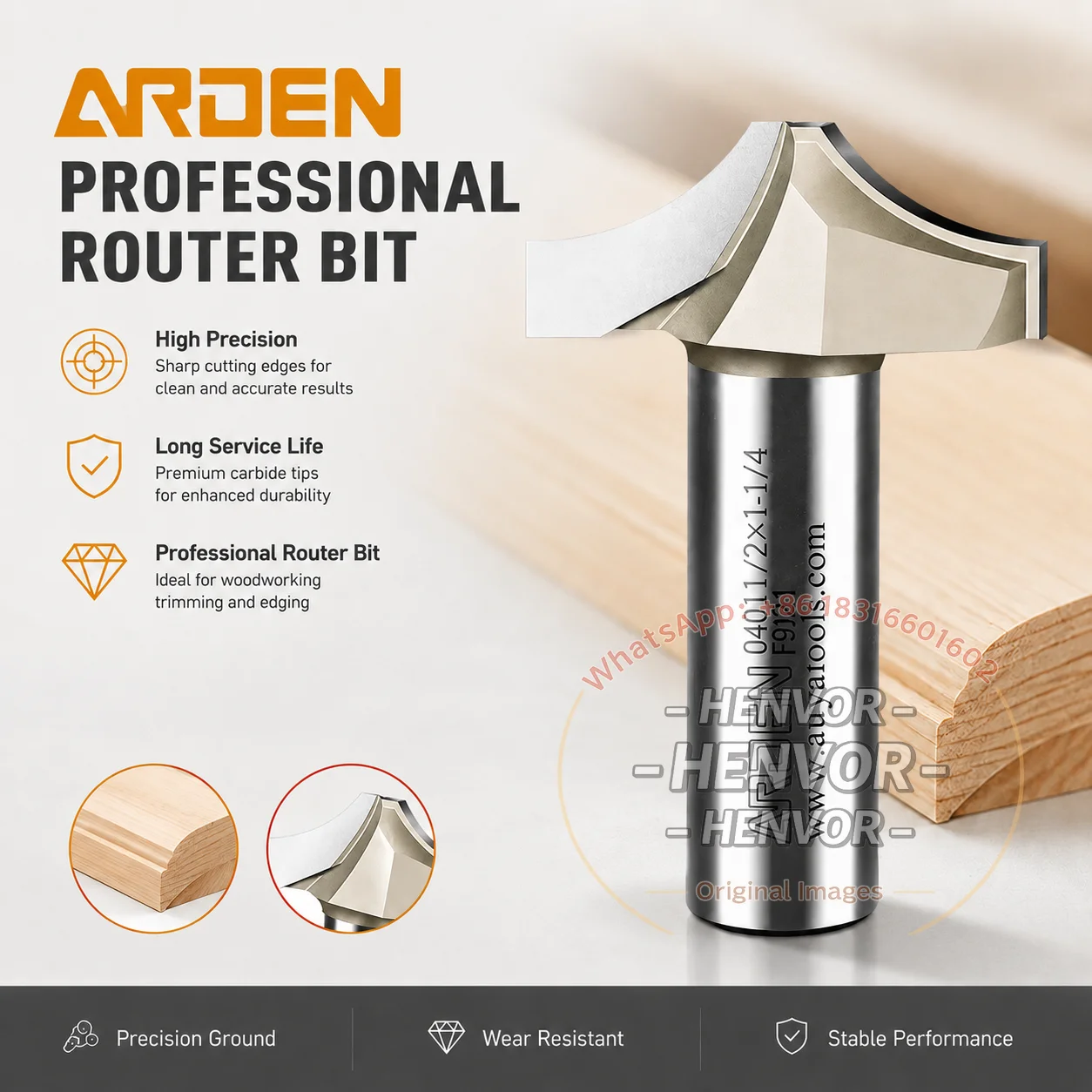 Arden Cove Box Router Bit 1/4 1/2 Shank Carbide Woodworking Milling Cutter CNC Engraving Tool For Door Panel Drawer Edge