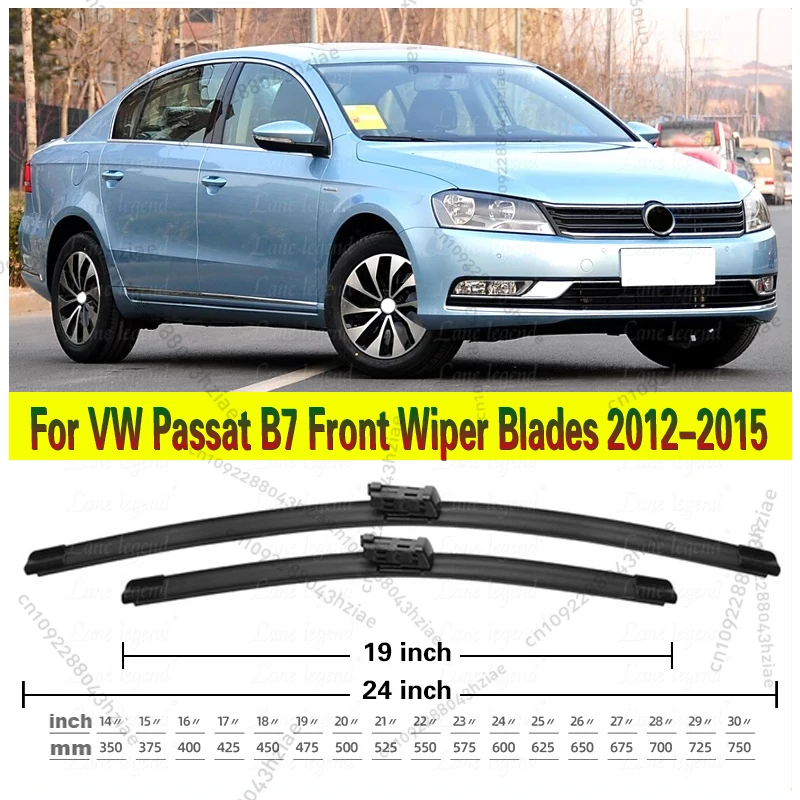 

Для VW Passat B7 передние щетки стеклоочистителя 2012-2015 2013 2014 Volkswagen лобовое стекло щетки для окон аксессуары 24 "+ 19"