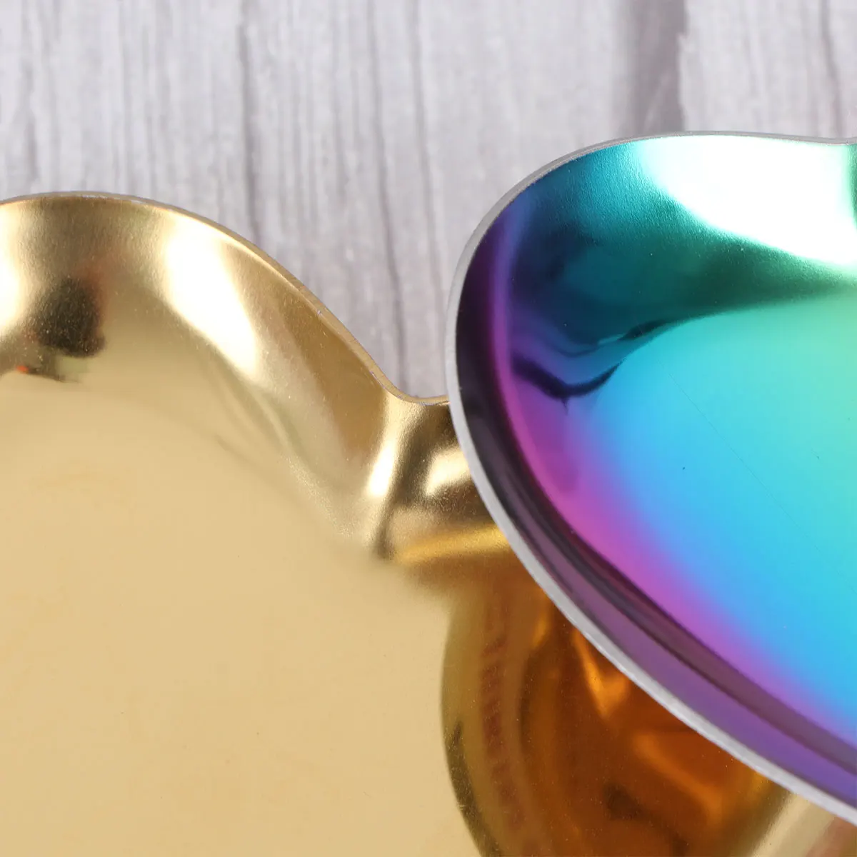 

2 шт. поднос в форме сердца, подарок на день Святого Валентина, органайзер для ювелирных изделий, посуда для женщин, ожерелье для хранения в форме