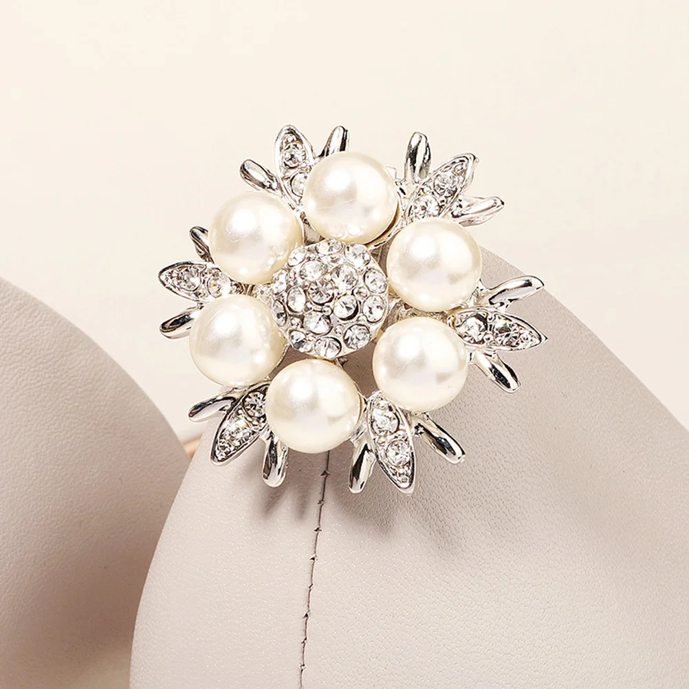

Flower Accessories Rhinestone Pearl Decorative Buckles for Wedding Party Fashion Women Shoe Ornaments Jewelry Shoe Decor DIY