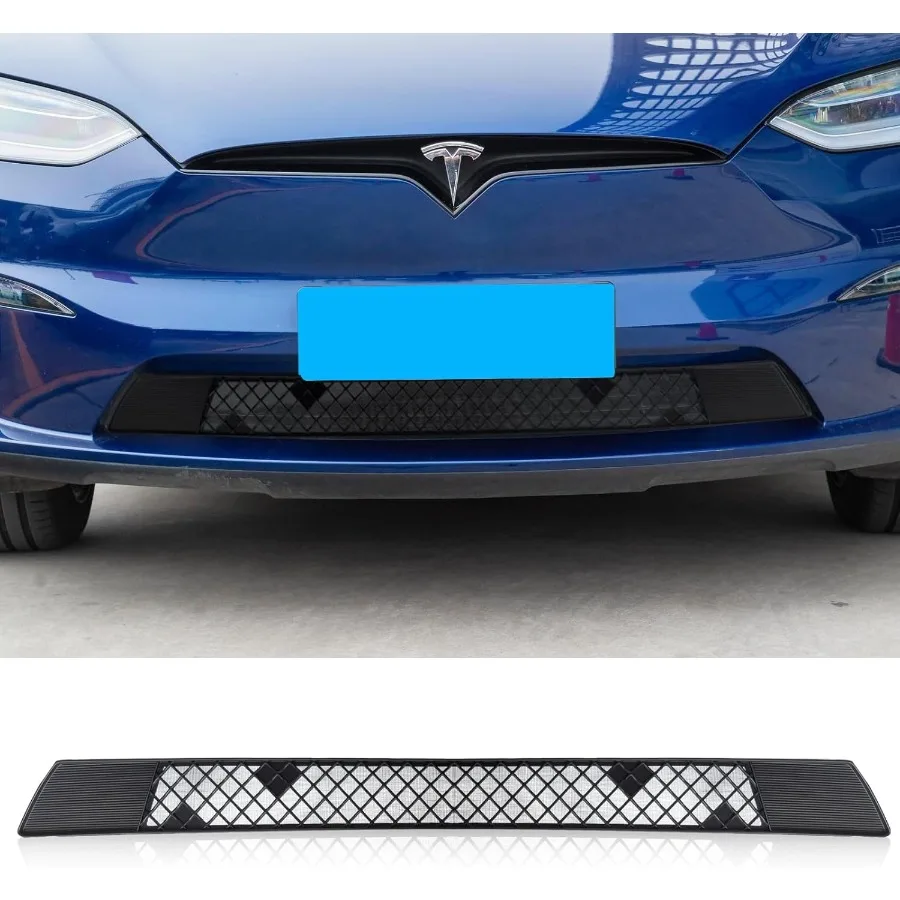 

For Tesla Model X 2025 2024 Front Grill Mesh Insert Grille Grid Inserts Air Inlet Vent Grille Cover Guard Replacement with Inse