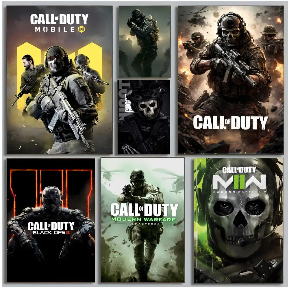 Action-Packed Game C-Call of Duty Poster Modern Wall Art Bedroom Living Room Print Unframed