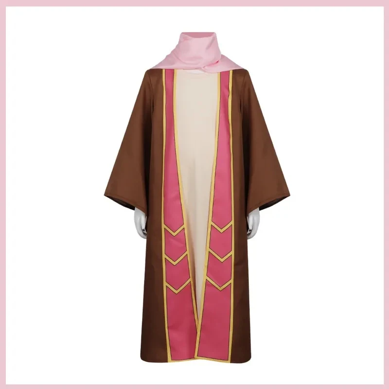 5;e,8\v,5/Anime The Demon King'S Daughter Is Too Kind Ireesha Cosplay Costume Brown Robe Coat Dress Uniform Woman Kaf,5'h\8/m' view 2